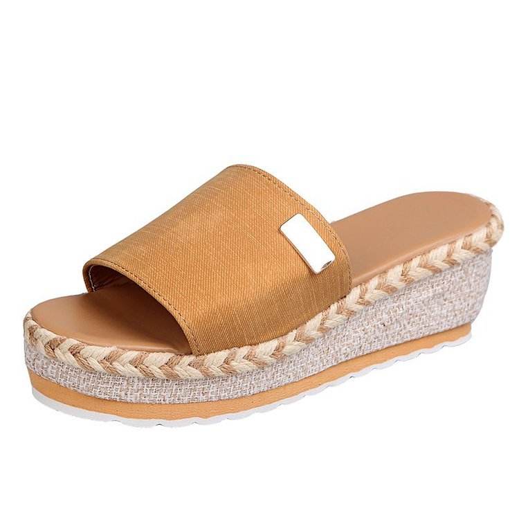 Sandales Compensées Femme à Talon Haut – Semelle Épaisse Confortable