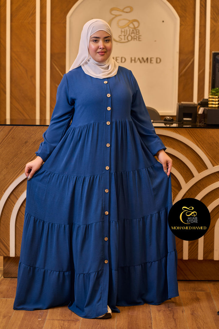 Robe Waqar Longue – Tissu Turc CY à Boutons