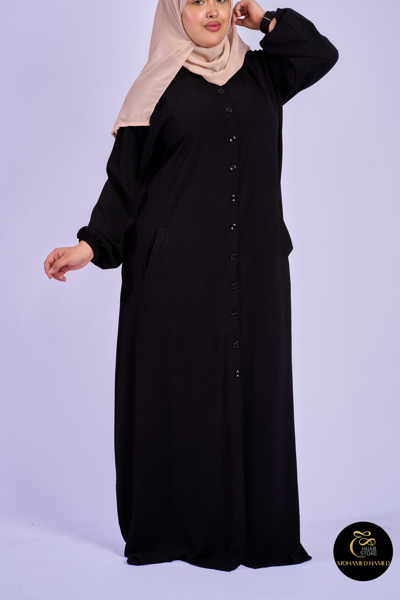 Robe Berry Longue – Tissu Turc CY à Boutons