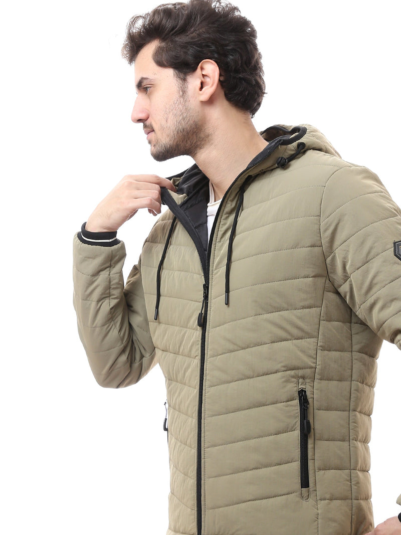 Veste pour homme matelassée avec capuche – Design moderne et chaud - JAC24WWBP28418TS1