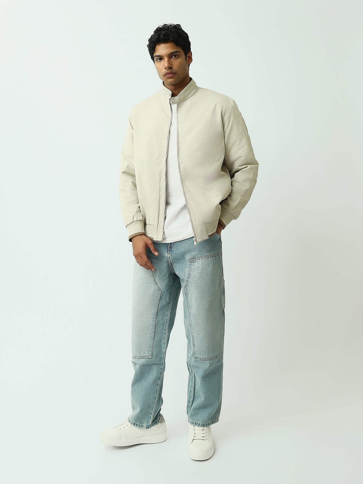 Blouson Homme Zippé à Col Montant – Style Bomber Casual Chic - JAC26WWBP28064TM1