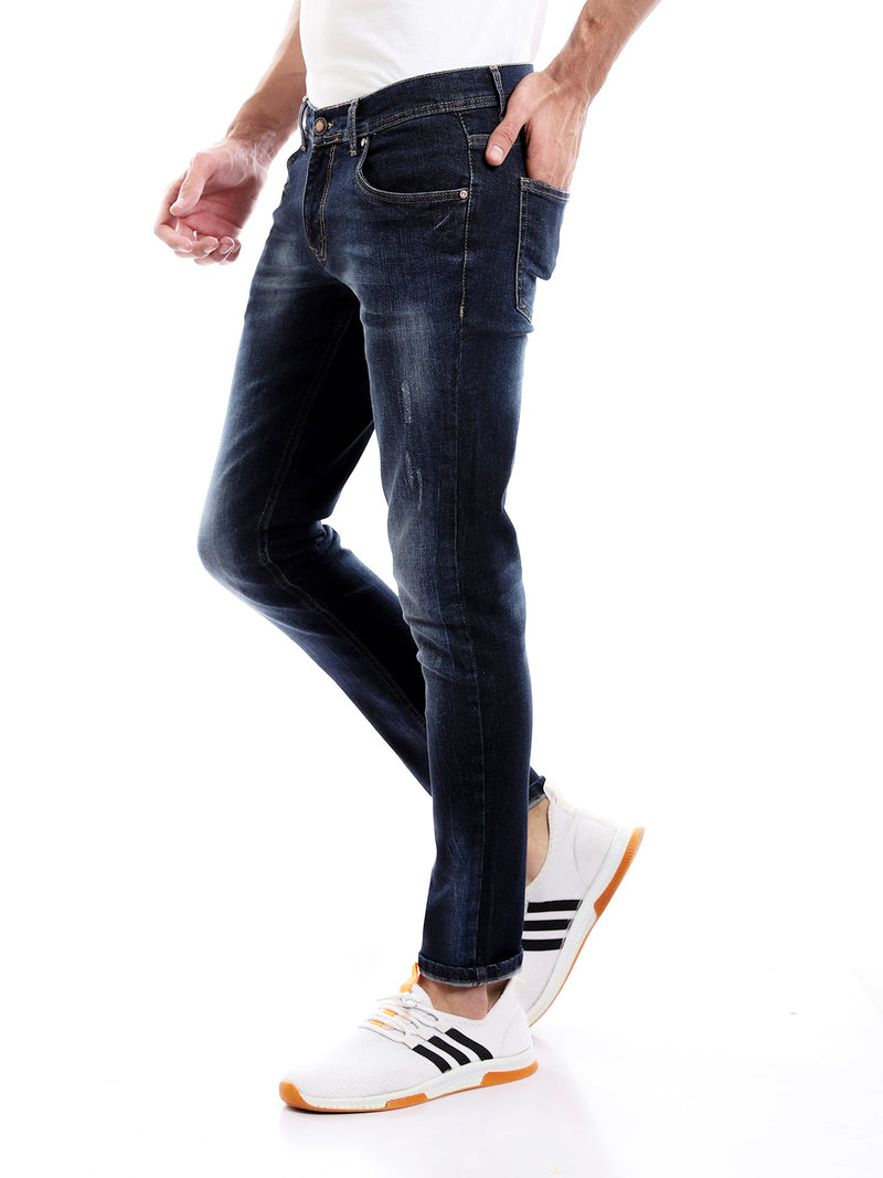 جينز Slim Fit رجالي بقصة محددة وجيوب عملية – كاجوال عصري - JNS22SFDN22710TM1