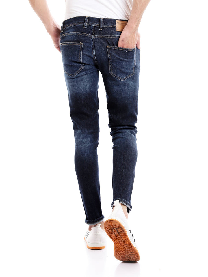 جينز Slim Fit رجالي بقصة محددة وجيوب عملية – كاجوال عصري - JNS22SFDN22710TM1