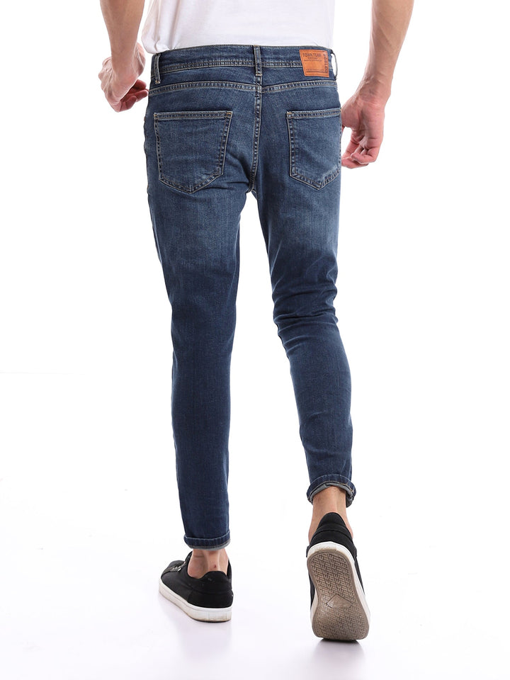 Jean homme bleu à coupe ajustée - JNS22SFDN22761TM1