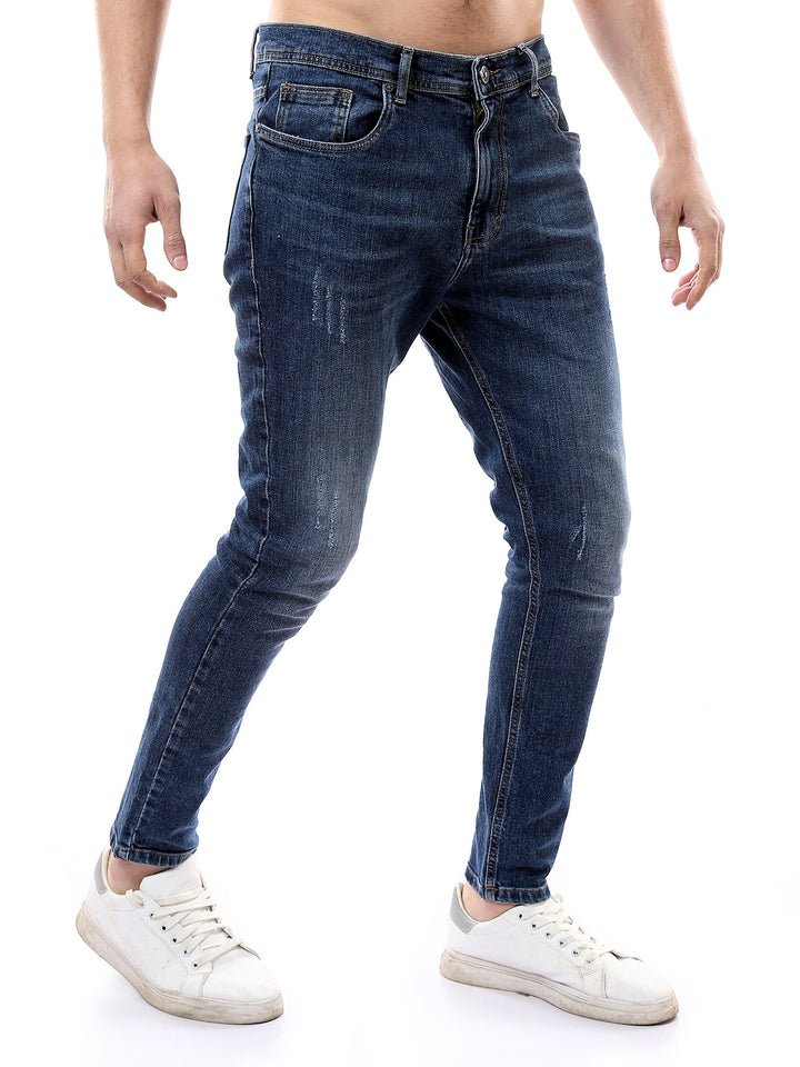 Jean Homme Slim Fit Délavé – Pantalon Denim Stretch - JNS24GCBW22993TM1