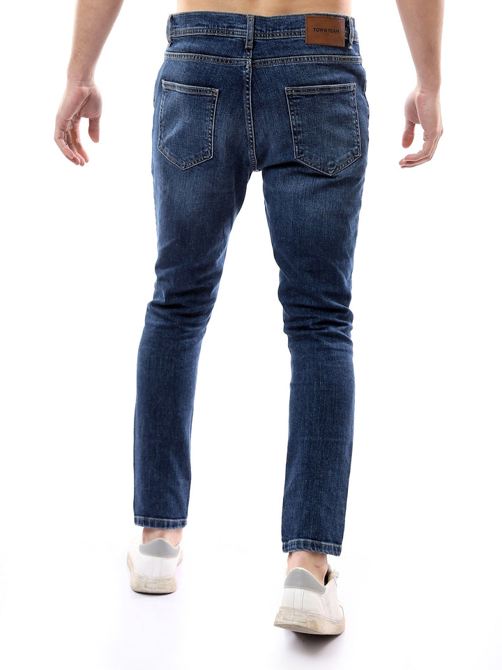 Jean Homme Slim Fit Délavé – Pantalon Denim Stretch - JNS24GCBW22993TM1