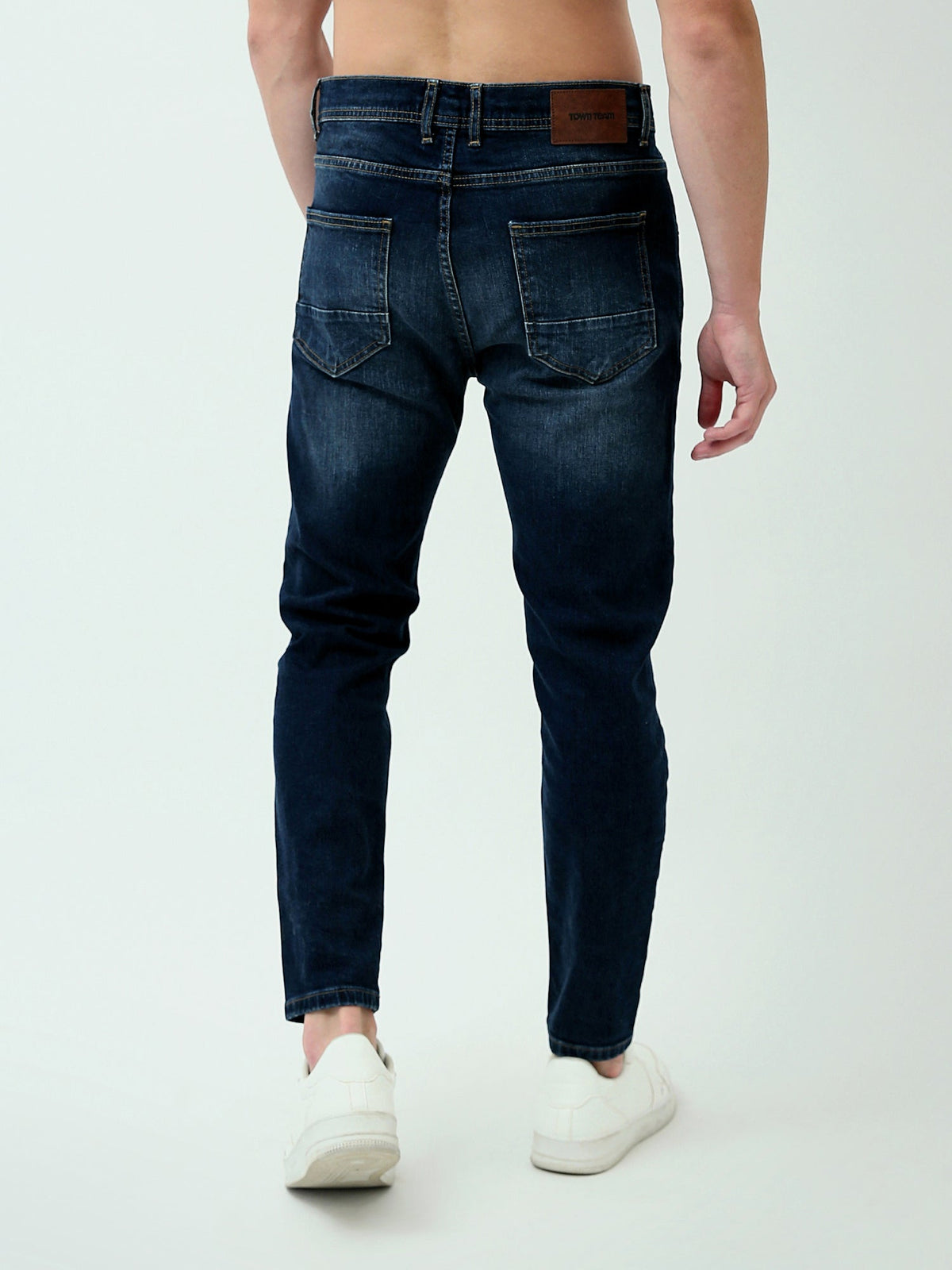 جينز رجالي بقصة Skinny Cropped Fit وتصميم عصري - JNS24GKBW22136TM1