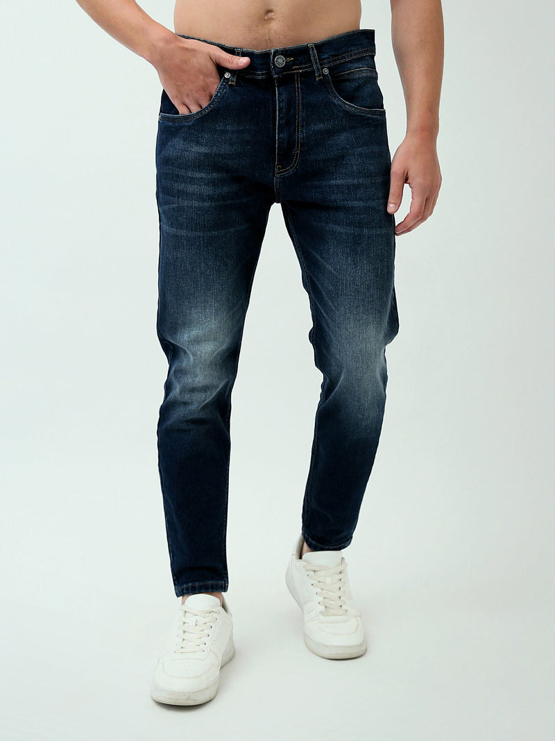 جينز رجالي بقصة Skinny Cropped Fit وتصميم عصري - JNS24GKBW22136TM1