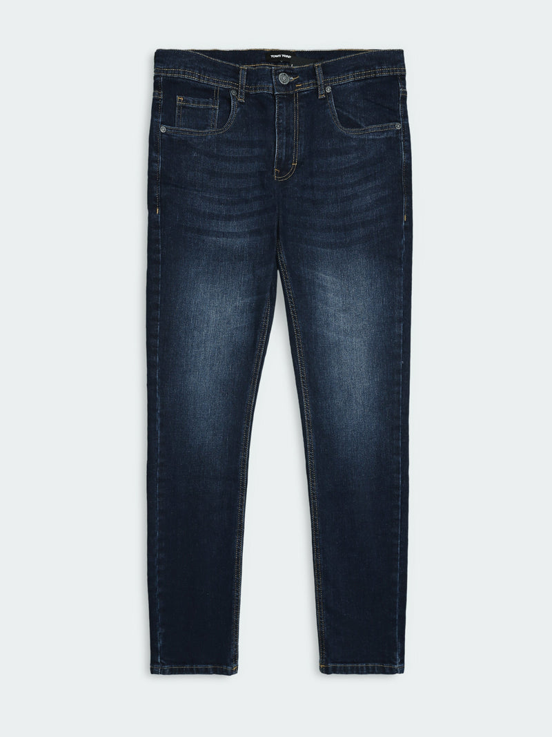 جينز Slim Fit رجالي بتأثير باهت وقصة ضيقة – كاجوال عصري - JNS24GPBW22138TM1