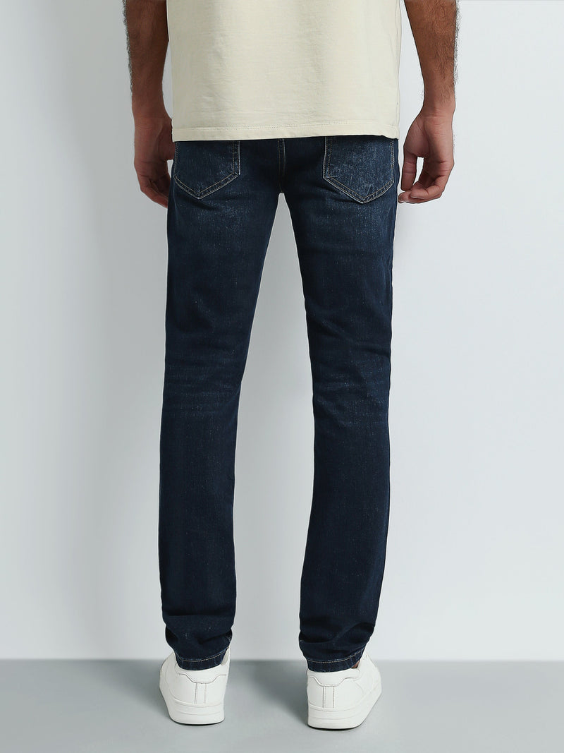 جينز Slim Fit رجالي بتأثير باهت وقصة ضيقة – كاجوال عصري - JNS24GPBW22138TM1