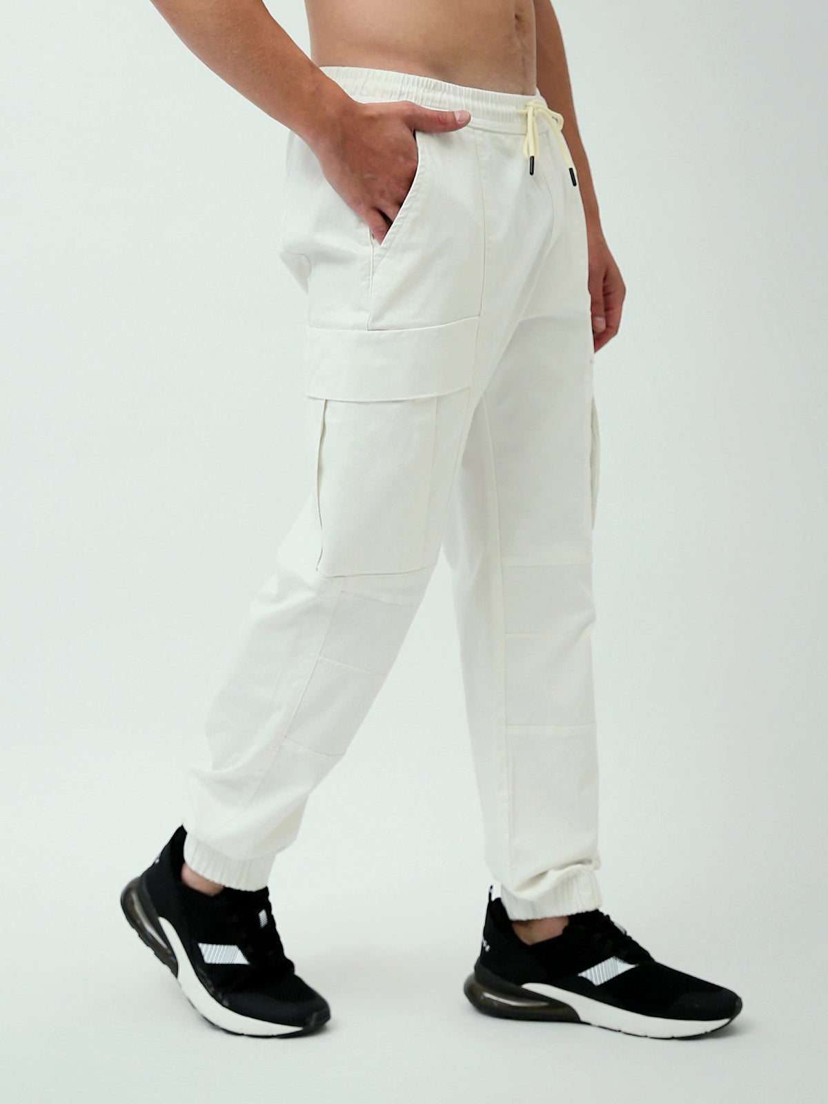 Pantalon cargo homme coupe confortable avec poches multiples - JOG23SGBL24260TM1