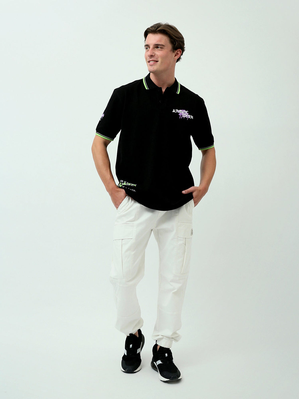 Pantalon cargo homme coupe confortable avec poches multiples - JOG23SGBL24260TM1