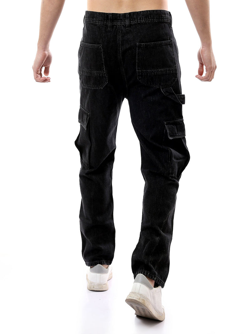 Pantalon en jean pour homme au design moderne avec poches latérales spacieuses - JOG24GDEL24276TM1