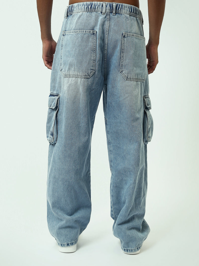 Jeans cargo ice blue homme – Confort et style décontracté - JOG25GDWL24012TM1