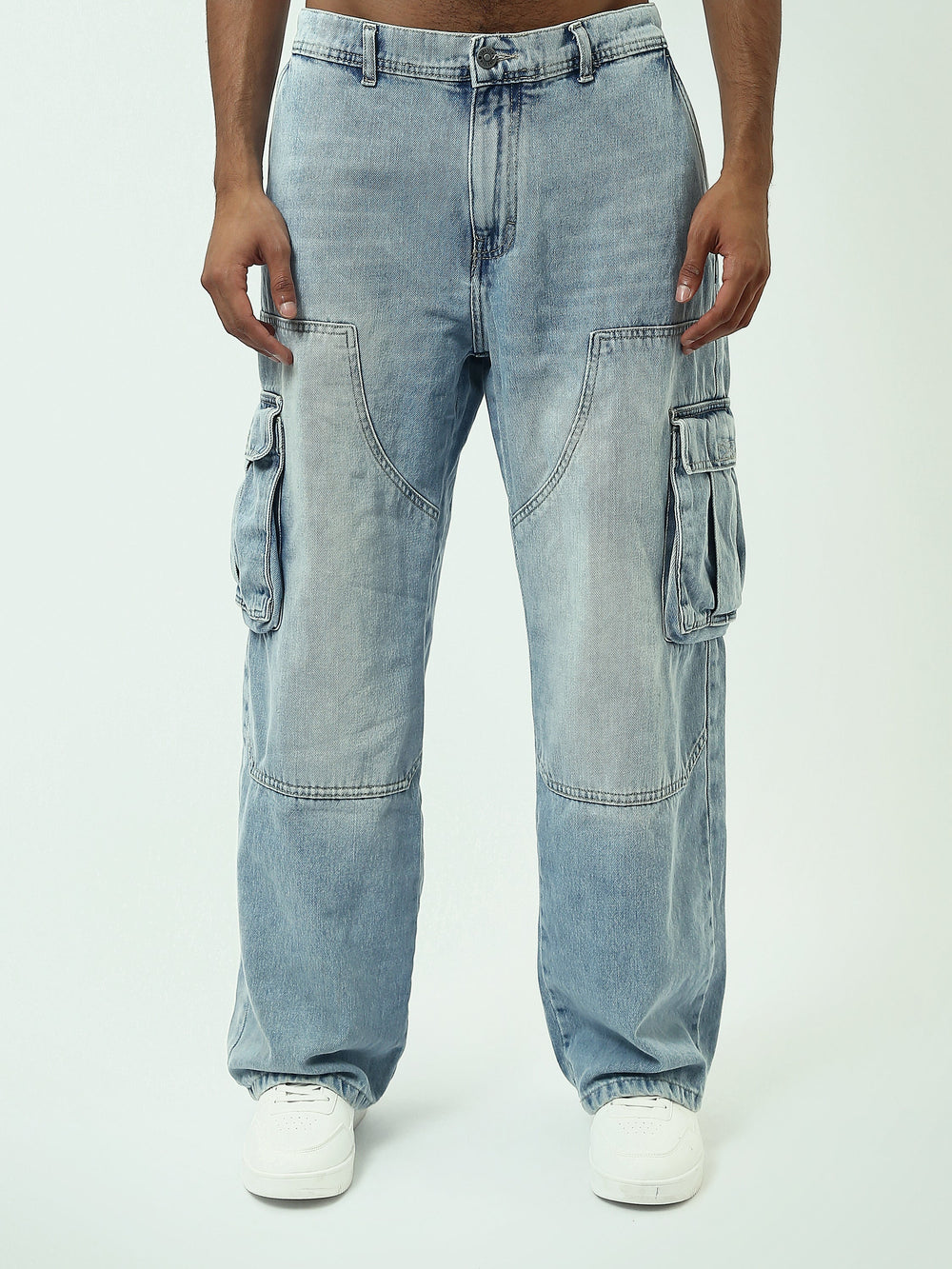 Jeans cargo ice blue homme – Confort et style décontracté - JOG25GDWL24012TM1