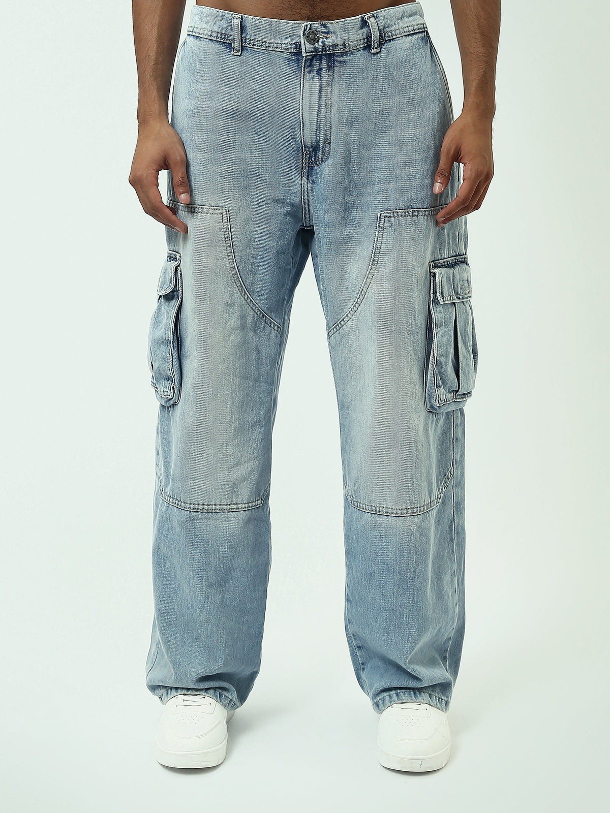 Jeans cargo ice blue homme – Confort et style décontracté - JOG25GDWL24012TM1