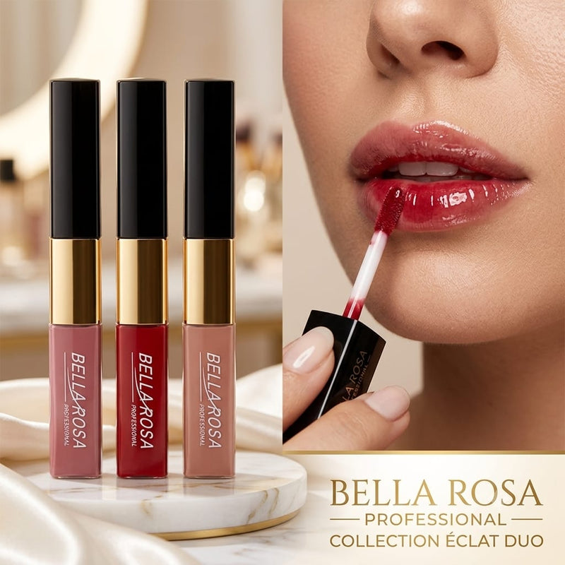 Pack 3 Trio Lèvres Élégance LIQUID LIPSTICK + LIP GLOSS – Double effet : Mat & Brillant - Longue tenue 16+ Couleurs hautement pigmentée