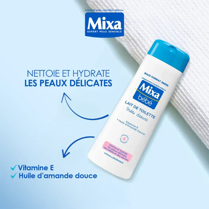 LAIT TOILETTE MIXA BEBE 300 ML - Justyol
