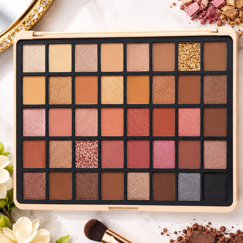 ANYLADY Palette d'Ombres à Paupières Professionnelle - Couleurs Essentielles bien pigmentées