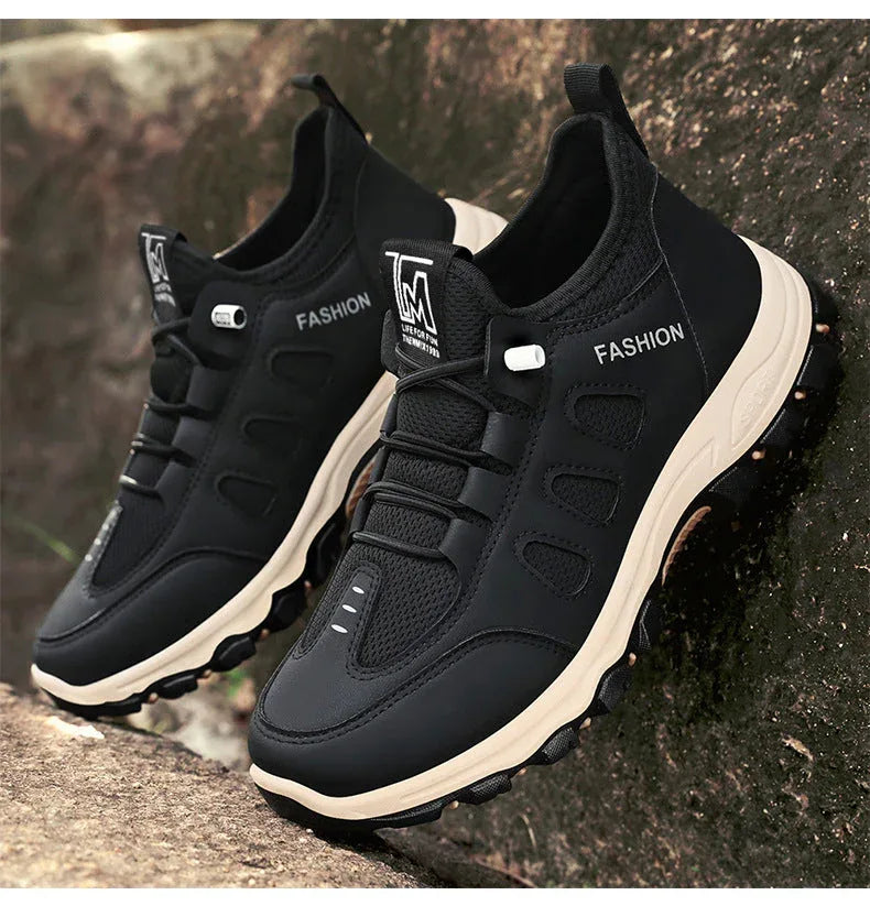 Chaussures de Randonnée Homme – Sneakers Respirantes et Légères, Chaussures de Marche Extérieures pour l’Été, Confort et Stabilité - Justyol