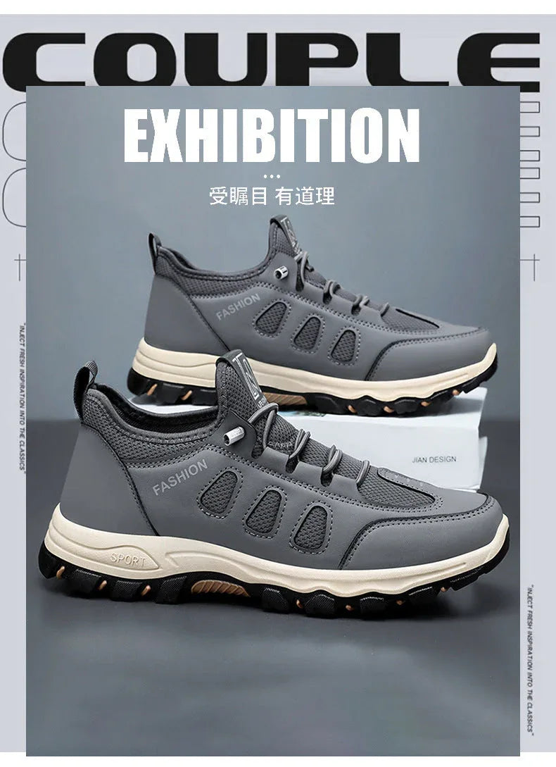 Chaussures de Randonnée Homme – Sneakers Respirantes et Légères, Chaussures de Marche Extérieures pour l’Été, Confort et Stabilité - Justyol