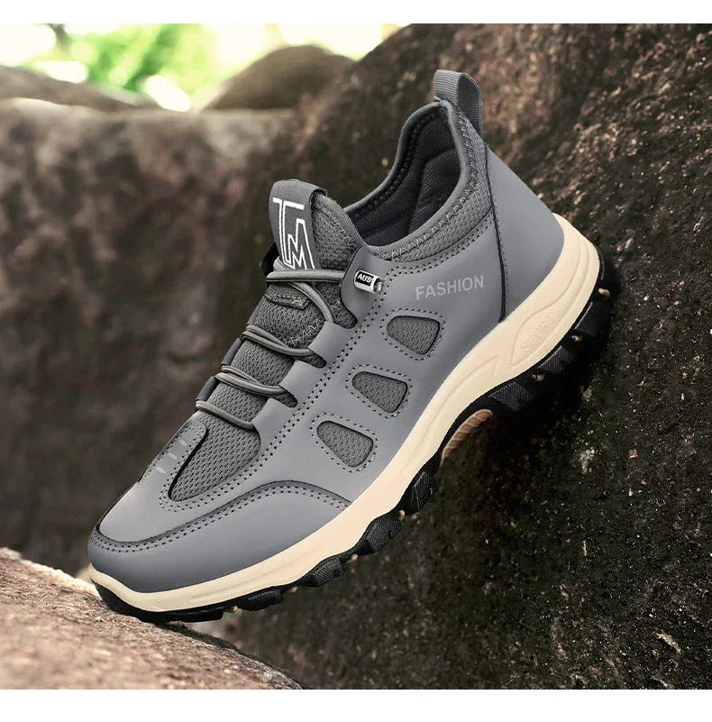 Chaussures de Randonnée Homme – Sneakers Respirantes et Légères, Chaussures de Marche Extérieures pour l’Été, Confort et Stabilité - Justyol
