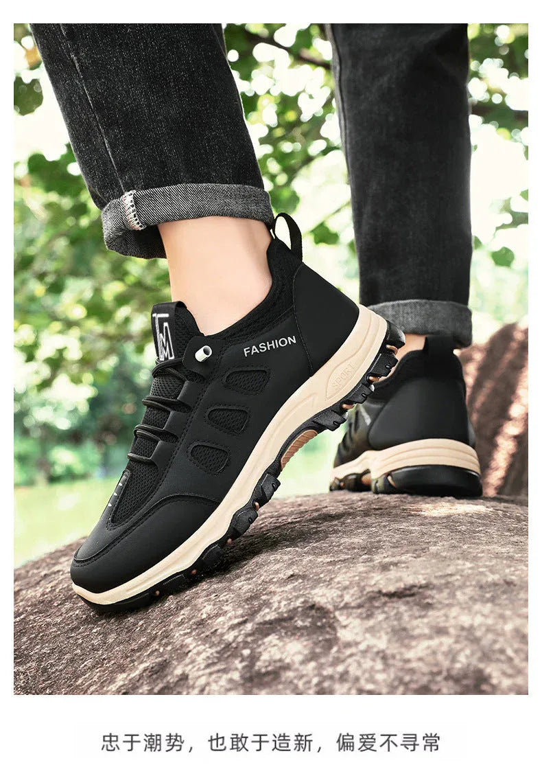 Chaussures de Randonnée Homme – Sneakers Respirantes et Légères, Chaussures de Marche Extérieures pour l’Été, Confort et Stabilité - Justyol