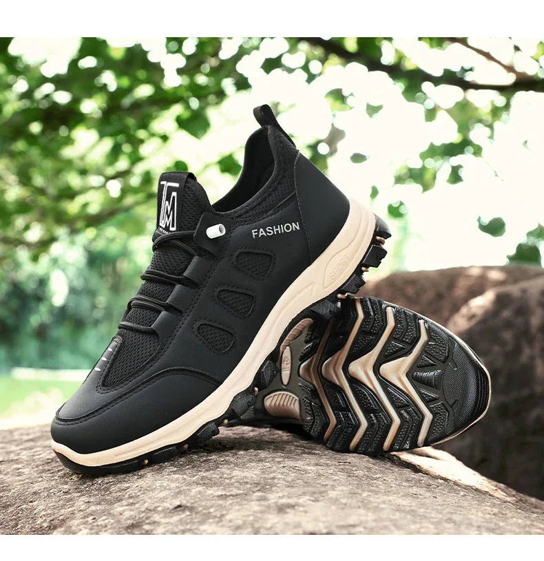 Chaussures de Randonnée Homme – Sneakers Respirantes et Légères, Chaussures de Marche Extérieures pour l’Été, Confort et Stabilité - Justyol