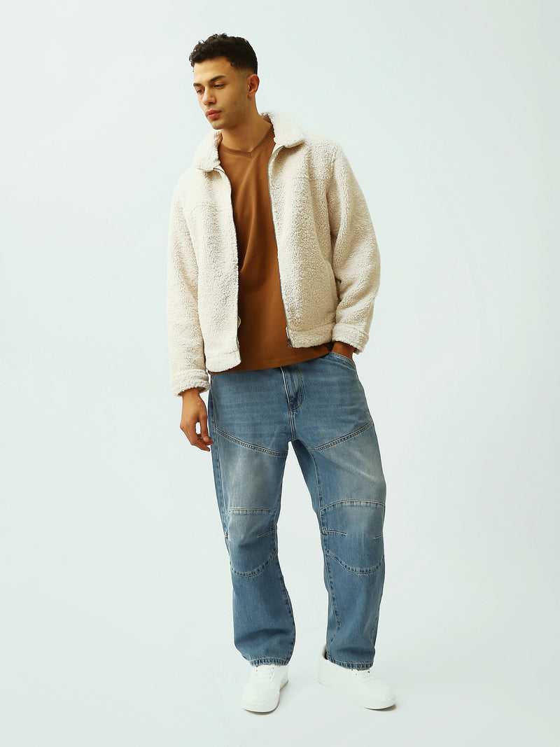 Veste Homme en Polaire Sherpa à Col Rabattu – Style Casual - OSH26WESR19207TM1