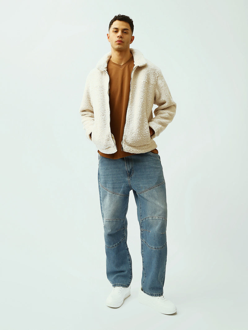 Veste Homme en Polaire Sherpa à Col Rabattu – Style Casual - OSH26WESR19207TM1