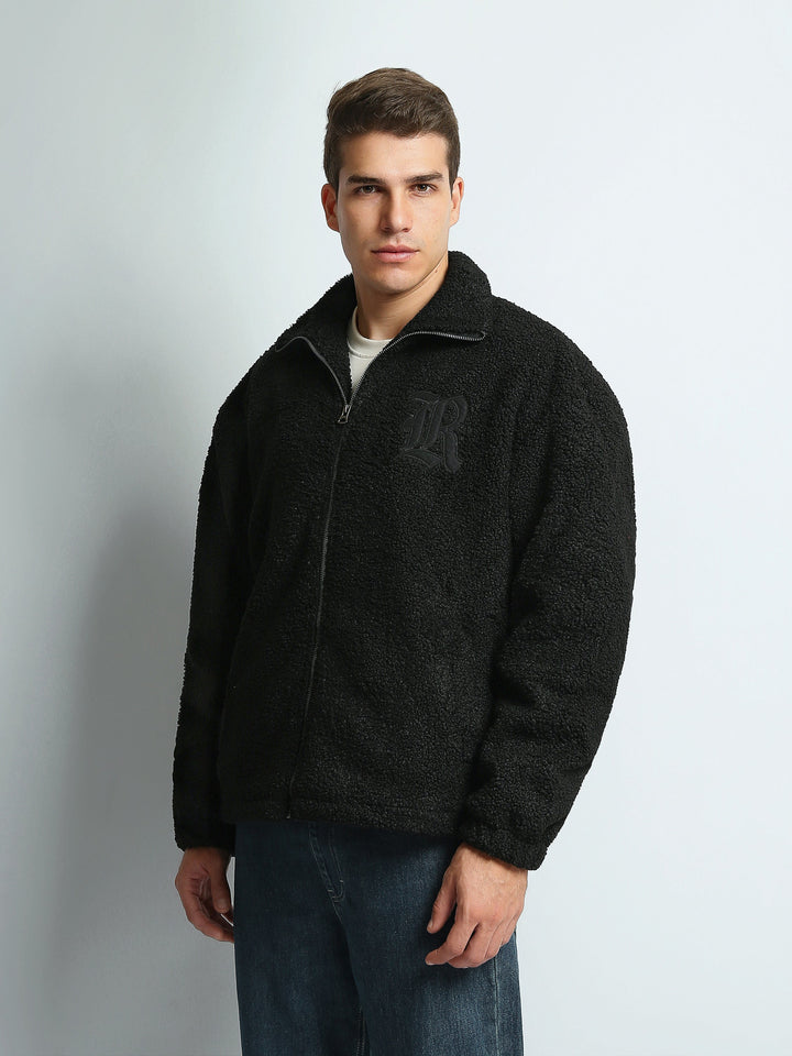 Veste Homme en Polaire Sherpa Zippée avec Broderie – Style Casual - OSH26WEST19191TM1