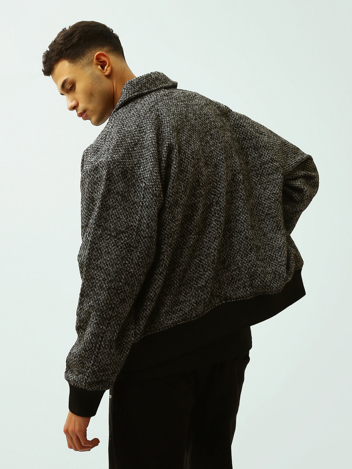 Blouson Homme Court Texturé à Boutons – Style Casual Chic - OSH26WXLR19179TM1