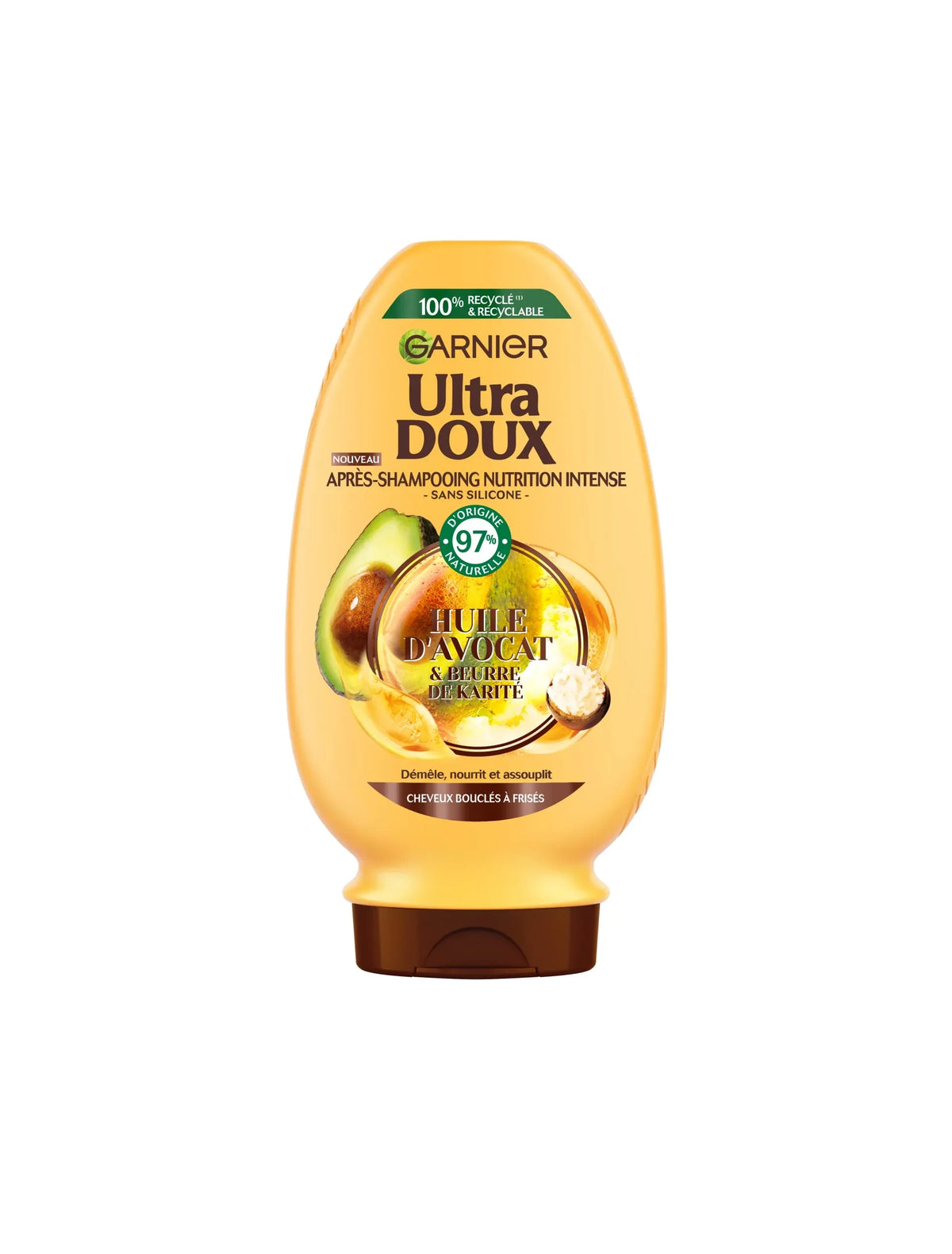 APRES SHAMPOING AVOCAT KARITE 200ML - Justyol