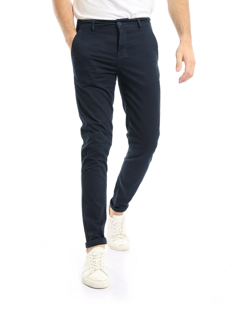 بنطال شينو رجالي بقصة Slim Fit وستايل كاجوال شيك - PAN22GFGA23250TS1