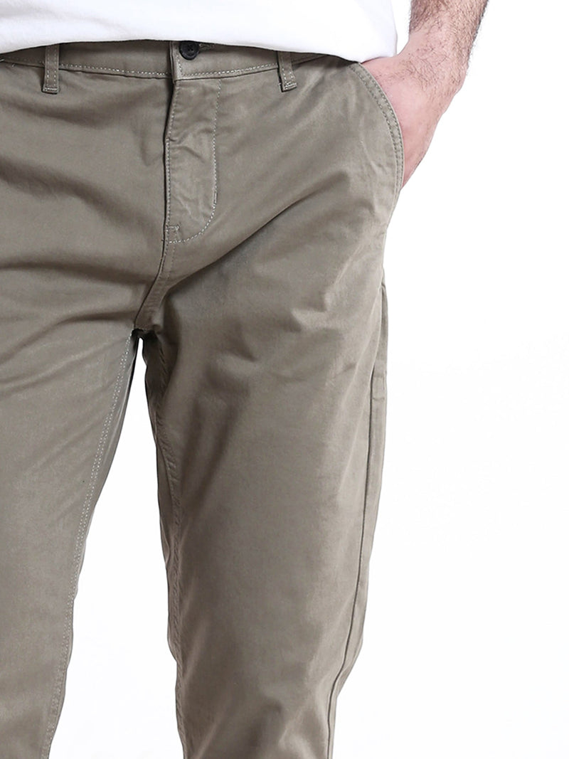 بنطال شينو رجالي بقصة Slim Fit وستايل كاجوال شيك - PAN22GFGA23250TS1