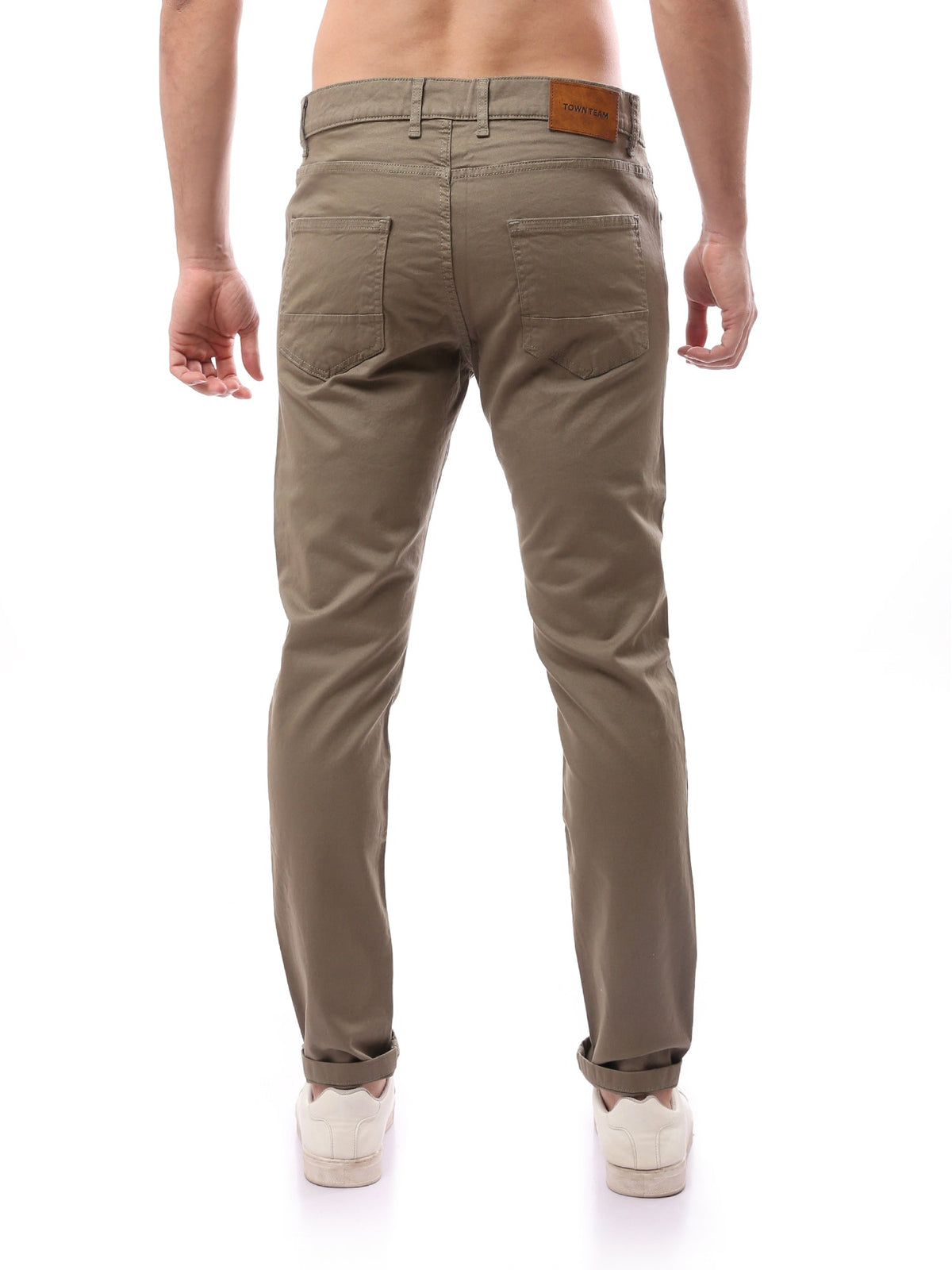 بنطال رجالي بقصة Slim Fit وتصميم 5 جيوب عصري - PAN22GFGA23557TM1