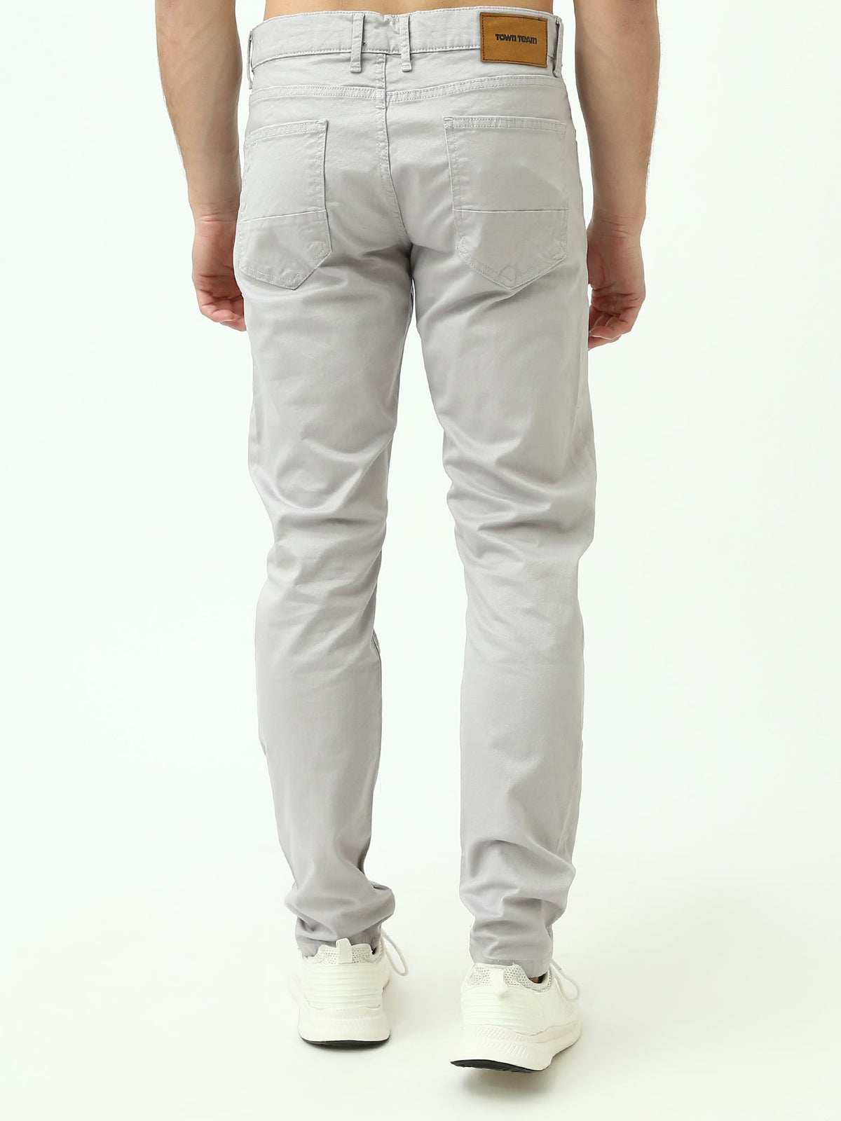 بنطال رجالي بقصة Slim Fit وتصميم 5 جيوب عصري - PAN22GFGA23557TM1