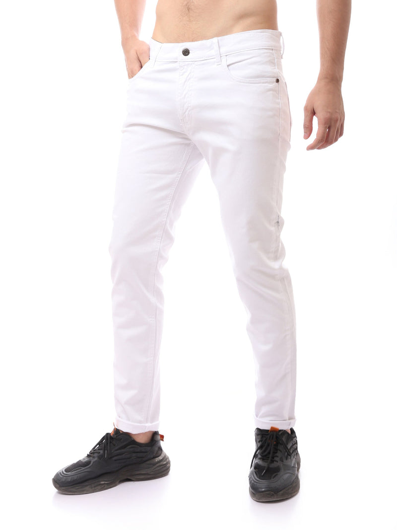 بنطال رجالي بقصة Slim Fit وتصميم 5 جيوب عصري - PAN22GFGA23557TM1