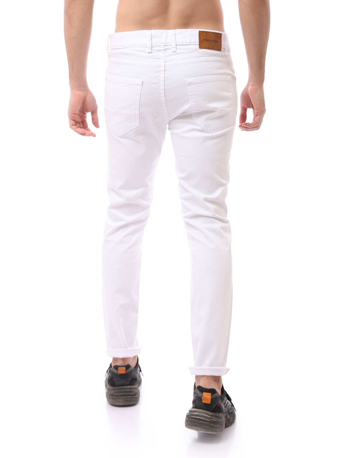 بنطال رجالي بقصة Slim Fit وتصميم 5 جيوب عصري - PAN22GFGA23557TM1