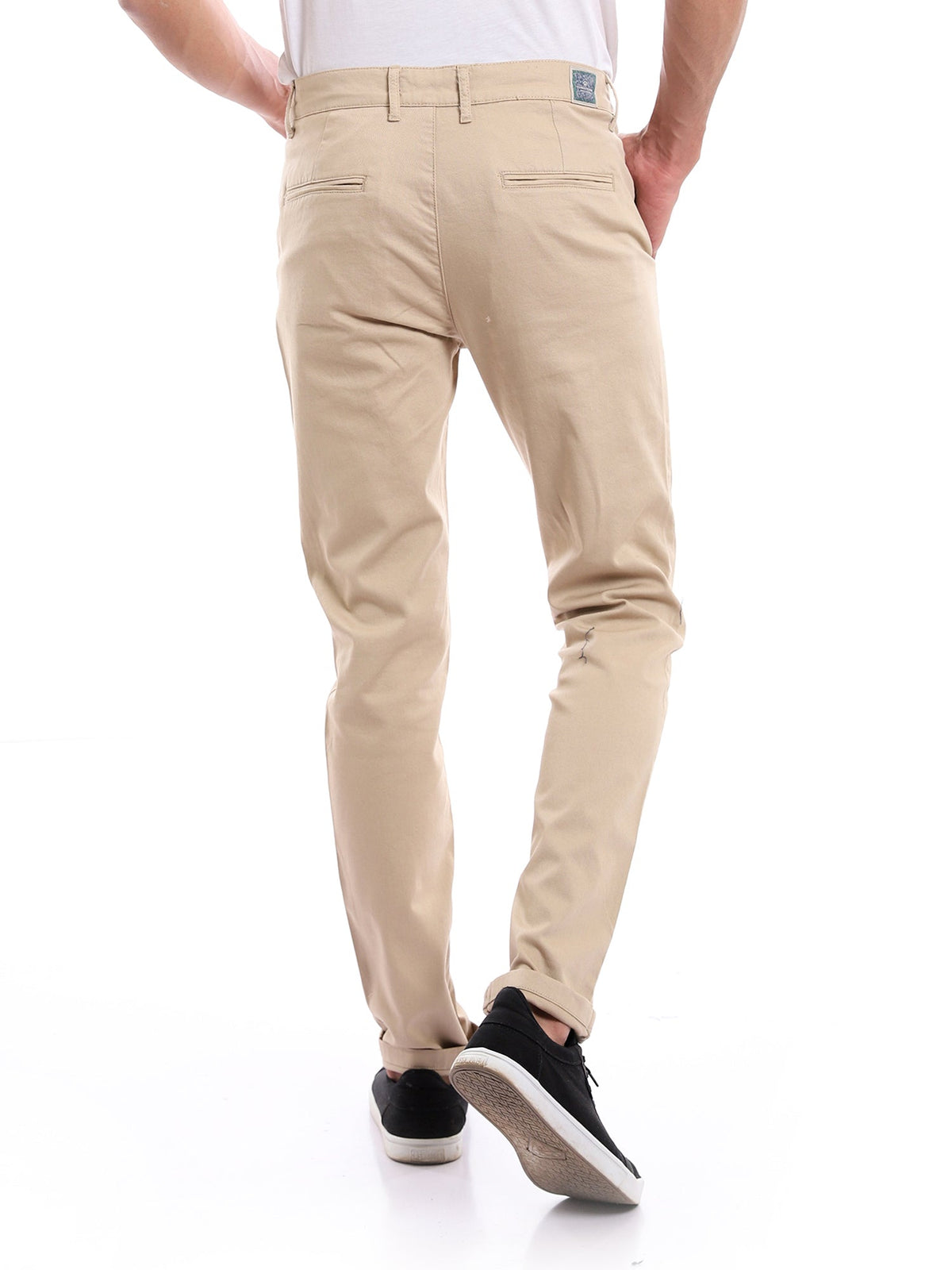 بنطلون تشينو رجالي بقصة محددة ونسيج خفيف – كاجوال شيك أنيقPAN22GPAQ23191TM1