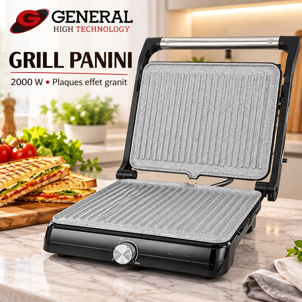 PANINI GENERAL 2000W EFFET GRANITE