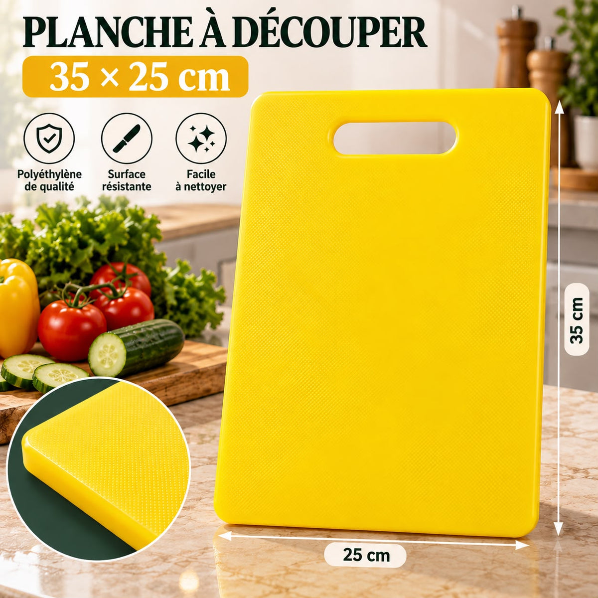 PLANCHE A DECOUPER EN PLASTIQUE 35X25