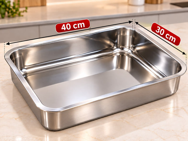 plat a four inox 40X30