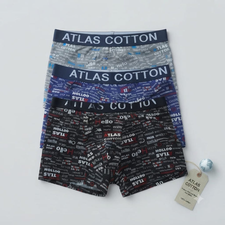lot de 3 boxers tendance pour homme au design moderne et coloré