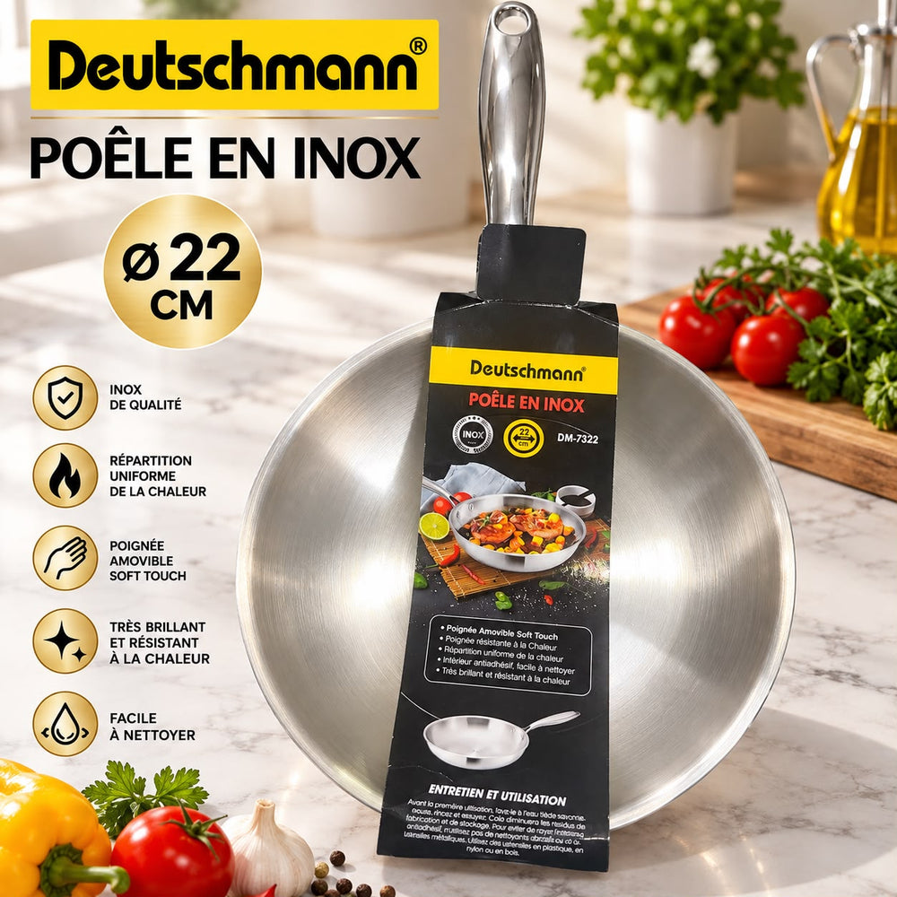 POELLE DEUTCHMAN INOX 22CM