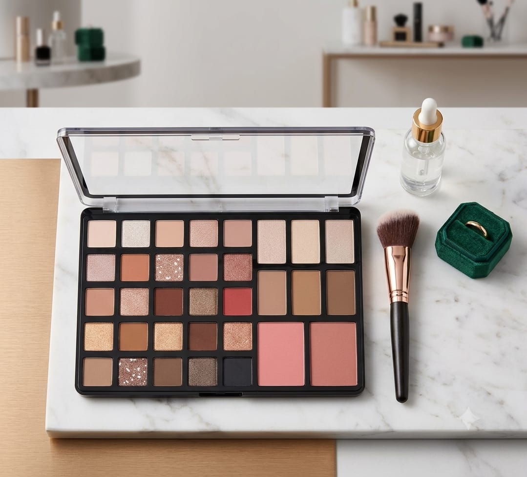 Palette d'ombres à paupières 33 teintes mates et satinées