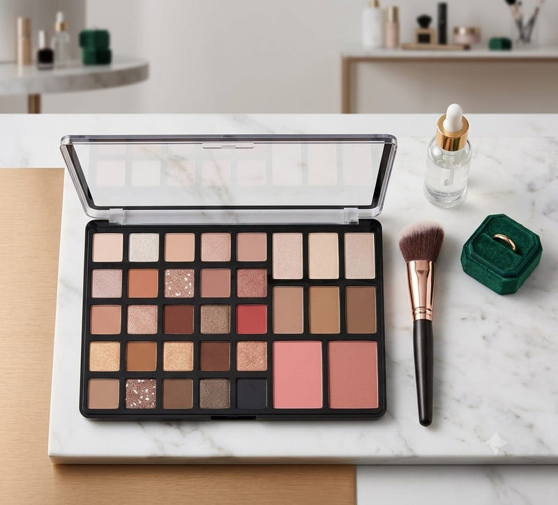 Palette Maquillage 33 Couleurs - Fards à Paupières & Blush