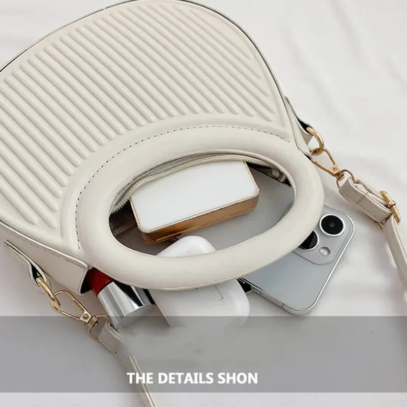 Sac à Main Femme – Sac Sous l'Aisselle Plissé, Sac Bandoulière en Silhouette Selle