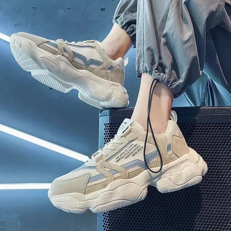 Chaussure Sportive Homme Pratique et Confortable avec Talon Élevé Antidérapant