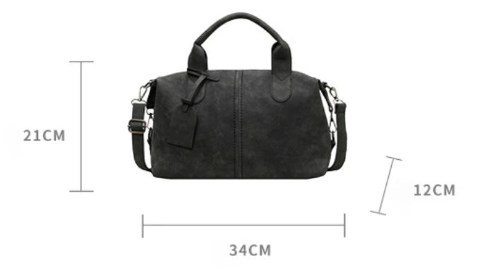 Sac Tote Femme Rétro Grande Capacité – Sac Commuting Texturé Mat